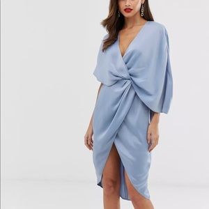 ASOS Cocktail Drape Kimono Blue Dress!